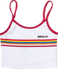 IMPALA STRIPE CROP SINGLET SHIRT MEDIUM WHT/RED