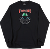 THRASHER DOUBLES LONGSLEEVE LARGE  BLACK