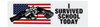 Quasi American Bumper Sticker White 3x10 (single)