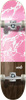 VERB MARBLE DIP SKATEBOARD COMPLETE-7.75 PINK/WHITE