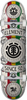 ELEMENT REGAL RASTA SKATEBOARD COMPLETE-7.7 WHT/RASTA