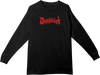 DEATHWISH DEATH WICHZ LONGSLEEVE TSHIRTXLARGE BLACK/RED