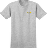 REAL OVAL SMALL LOGO SS TSHIRT SMALL ATH.HEATHER/YEL