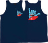 SANTA CRUZ SCREAMING SHAKA TANK TOP XXLARGE-NAVY