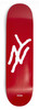 5Boro NY Logo Skate Deck Red 8.25