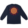 Spitfire Classic 87 Swirl LongSleeve Tshirt Navy Yellow