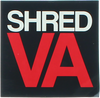 SHRED STICKERS PRINTED SHRED VA STACK 3" WHT/BLK