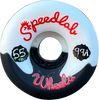 SPEEDLAB TRICK'N NUGGETS 55mm 99a BLK/WHT SWIRL WHEELS SET