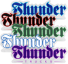 THUNDER SCRIPT LG STICKER ASST