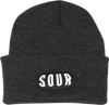 SOUR GM BEANIE CHARCOAL GREY