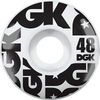 DGK STREET FORMULA 48mm WHT/BLK WHEELS SET