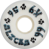 DOGTOWN K-9 SLICKS 56mm 99a WHITE WHEELS SET