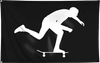 FOUNDATION PUSH FLAG 36x60 BLACK/WHT