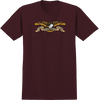 ANTI HERO EAGLE SS MEDIUM DARK MAROON