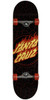 Santa Cruz Flame Dot Skateboard Complete Black Full 8