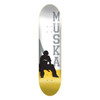 Shortys Muska Silhouette Skate Deck White Yellow 7.75