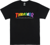 THRASHER RAINBOW MAG SS TSHIRT LARGE  BLACK