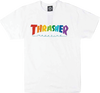 THRASHER RAINBOW MAG SS TSHIRT XLARGE WHITE