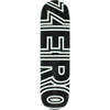 Zero Bold Skate Deck Black White 8.25