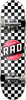 RAD CHECKER 2 SKATEBOARD COMPLETE-7.5 BLK/WHT