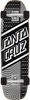 SANTA CRUZ STREET SKATE CRUZER SKATEBOARD COMPLETE-8.4x29.4 BLK/WT PATTRN