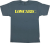 LOWCARD STANDARD SS TSHIRT SMALL SLATE BLUE/YEL