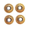 RIMS GOLD-SKATEBOARD RIMS AXLE NUTS 4 PACK