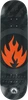BLACK LABEL CIRCLE FLAME SKATEBOARD DECK-8.5 BLK/GREY/ORG