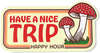 HAPPY HOUR HAVE A NICE TRIP DECAL NATURAL (2 pack)