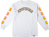 SPITFIRE OLD E BIGHEAD FILL SLEEVE LS LARGE  WHT