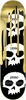 ZERO 3 SKULL WITH BLOOD SKATEBOARD DECK-8.25 GOLD FOIL
