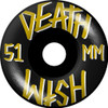 DEATHWISH STACKED 51mm BLK/GOLD/WHT Skateboard Wheels