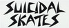 SUICIDAL SKATES LOGO STICKER DECAL WHITE
