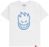 SPITFIRE BIGHEAD YTH SS 4T-WHT/LT.BLUE