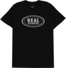 REAL OVAL SS TSHIRT LARGE  BLK/GR/BLK