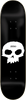 ZERO SINGLE SKULL SKATE DECK-7.25 BLK/WHT