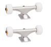 Bullet Trucks OJ Wheels Combo Silver White 140mm / 53m SET