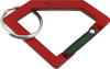 DIAMOND CARABINER ROCK KEYCHAIN RED GRN
