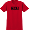 KROOKED BOX SS TSHIRT LARGE  RED/BLK
