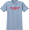 KROOKED KROOKED EYES SS TSHIRT LARGE  LT.BLUE/RED