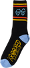 KROOKED EYES CREW SOCKS BLK/BLU/GOLD/RED