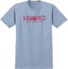 KROOKED KROOKED EYES SS TSHIRT SMALL LT.BLUE/RED