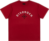 DISORDER ARCH LOGO SS TSHIRT LARGE  DISORDER RED