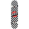 Rad Checker Skateboard Complete Black White 7.5