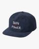 RVCA Sun Power Snapback Navy Red OneSize