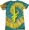 DEATHWISH GANG LOGO TIE DYE SS TEE LARGE-ORG/YEL
