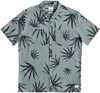 Quiksilver Deli Palms Button Up Blue Green