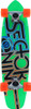 SECTOR 9 THE WEDGE STRIPE SKATEBOARD COMPLETE-7.25x31.3 GREEN
