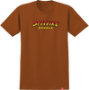 SPITFIRE HELL HOUNDS SCRIPT SS TSHIRT LARGE-ORANGE MULTI