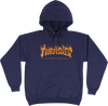 THRASHER INFERNO HOODIE SWEATSHIRT SMALL NAVY